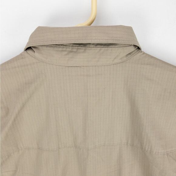 5.11 Tactical Shirt Men’s Large Tan Canvas Ripstop Relaxed Fit Utility Workwear - Picture 14 of 15